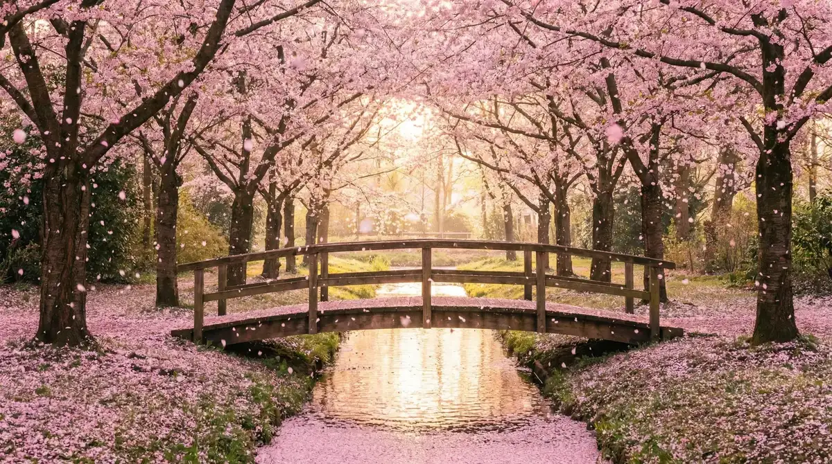 樱花桥畔 - 爱情宾馆 唯美风景